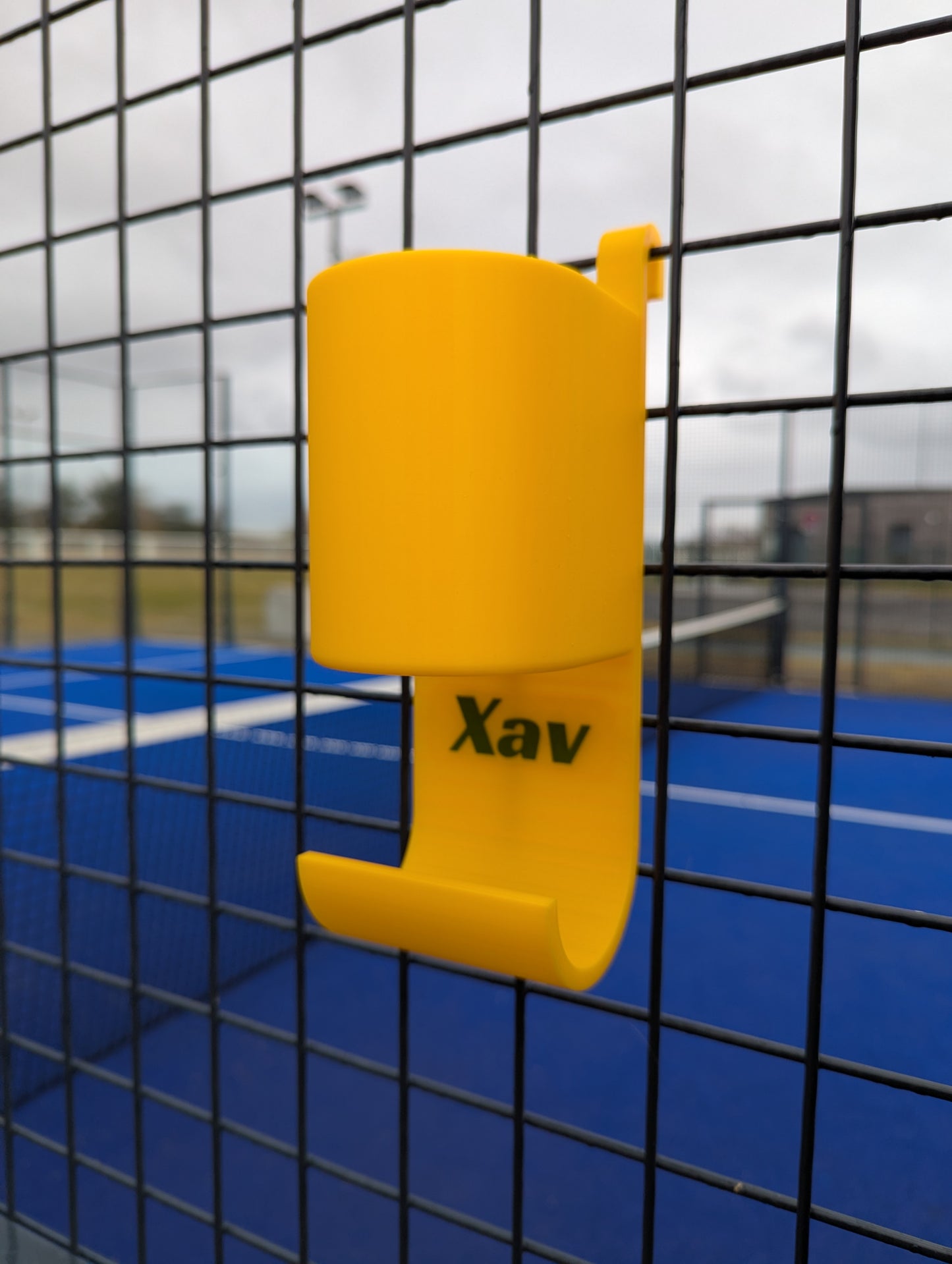 Support Gourde & Serviette Padel | Modèle Personnalisable