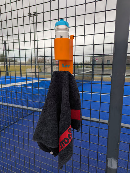 Support Gourde & Serviette Padel | Modèle Personnalisable