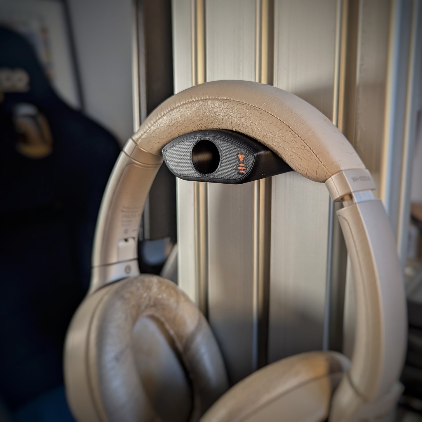 Headphone Holder for Simracing Cockpit and Aluminum Profile Chassis