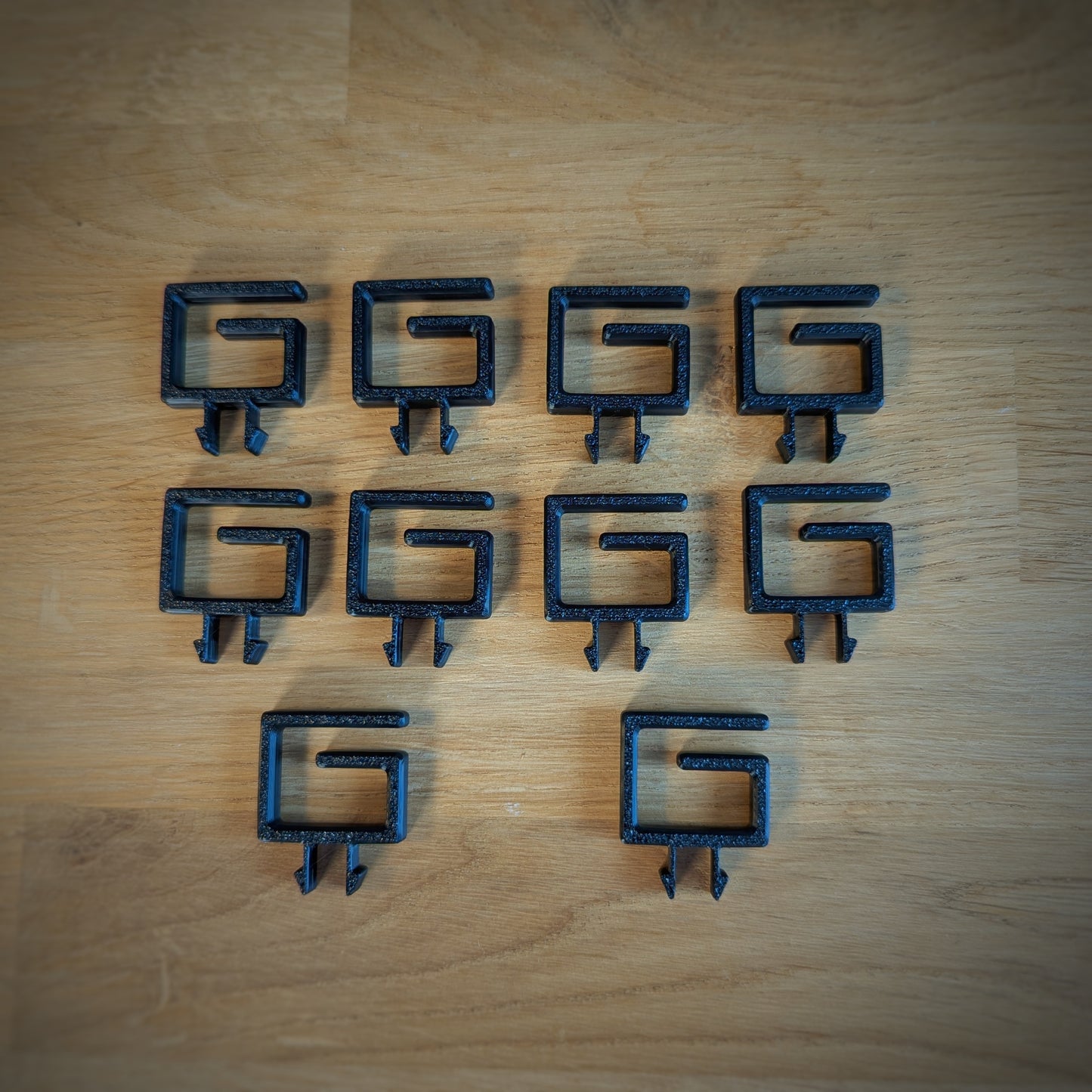 Set van 10 kabelbeheerclips – aluminium profiel sleuf 8 mm