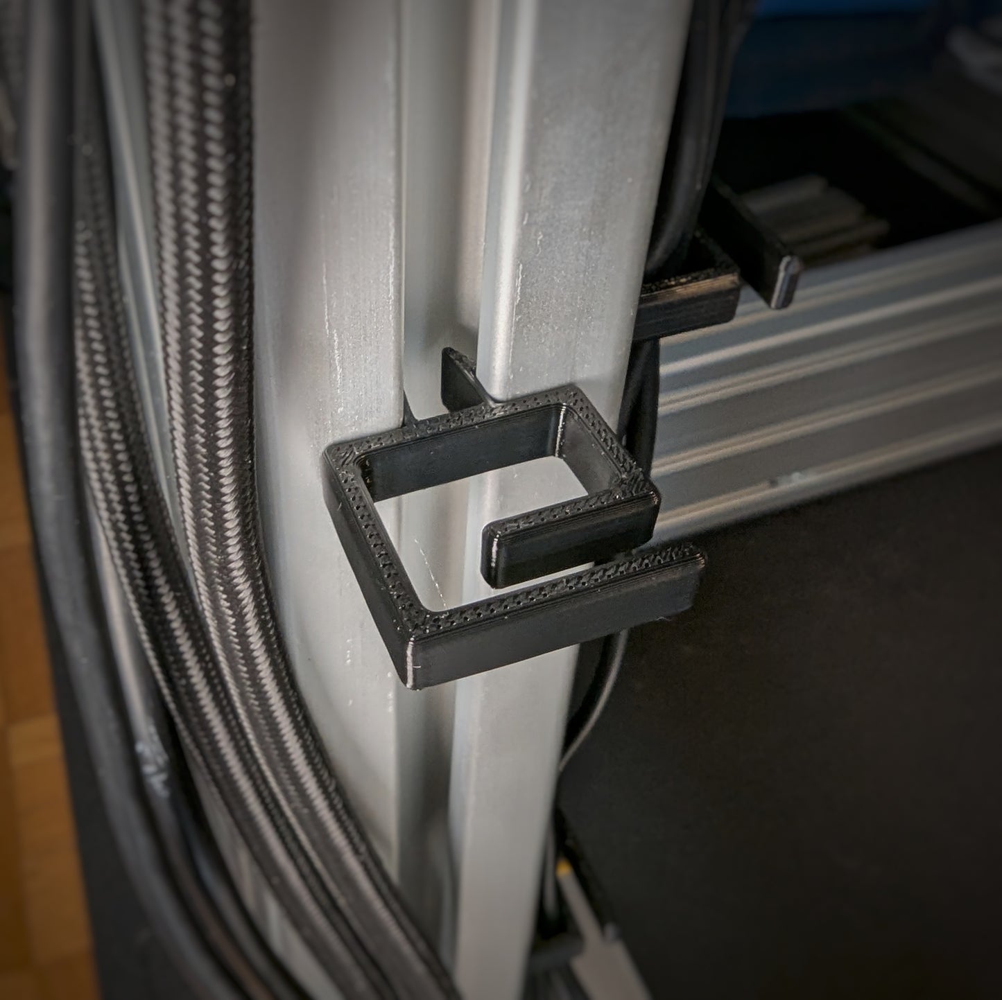 Set van 10 kabelbeheerclips – aluminium profiel sleuf 8 mm