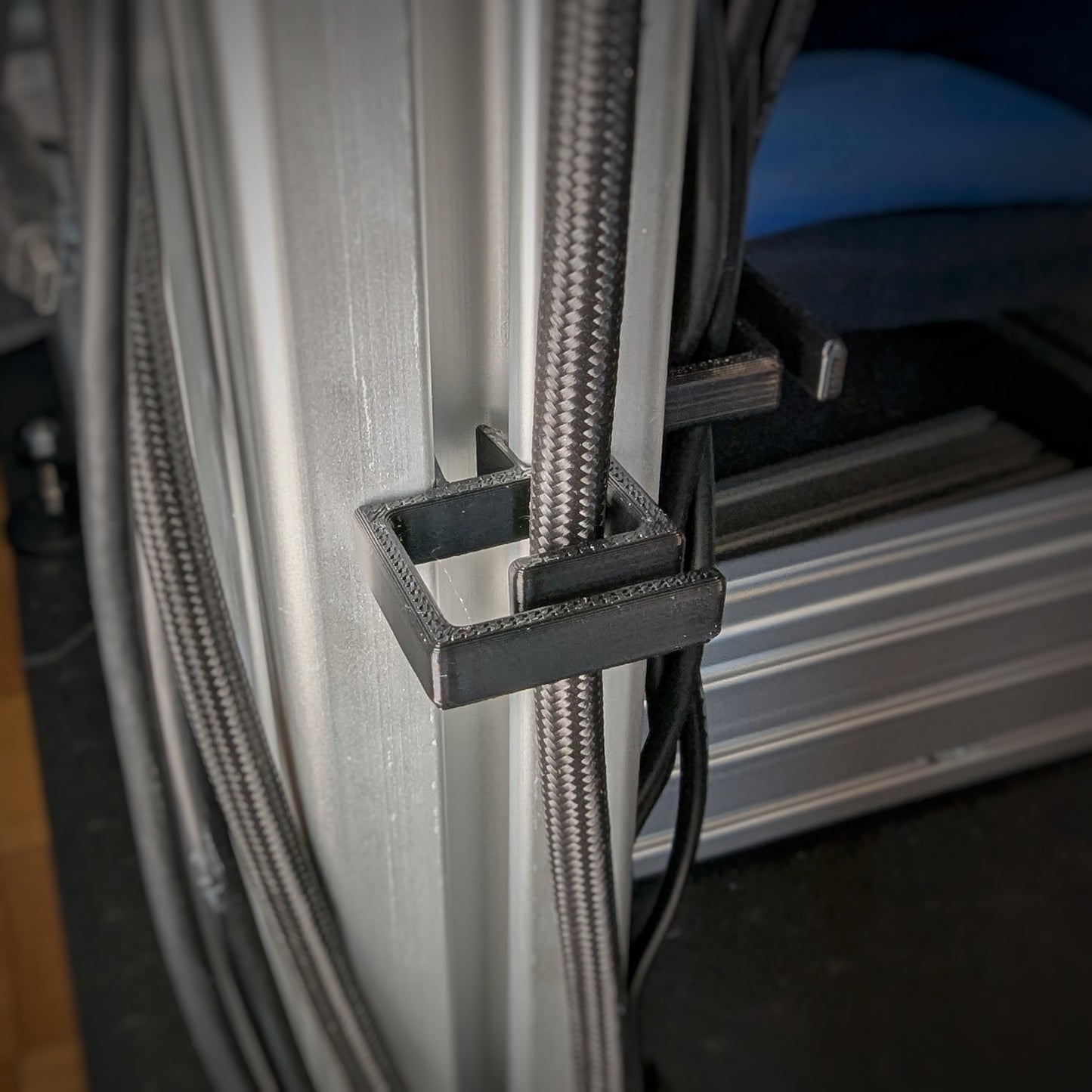 Set van 10 kabelbeheerclips – aluminium profiel sleuf 8 mm