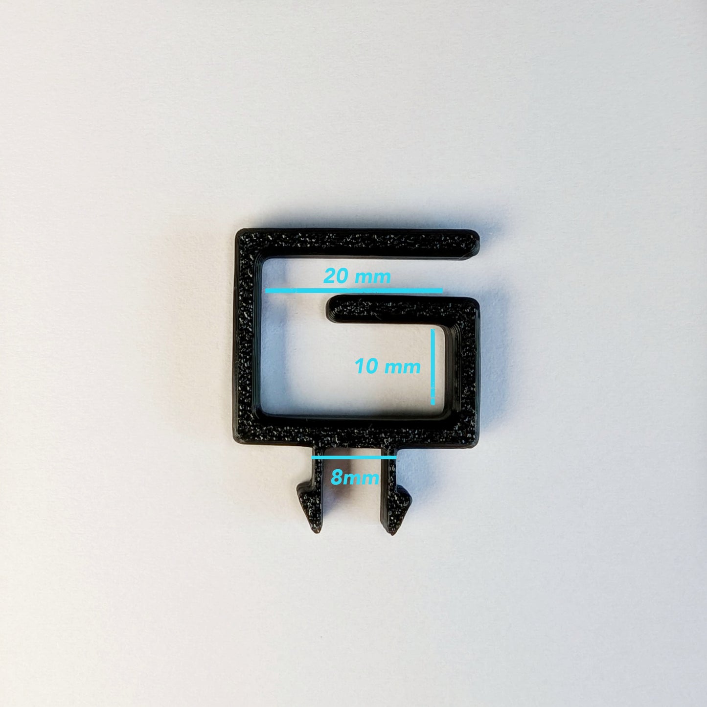 Set van 10 kabelbeheerclips – aluminium profiel sleuf 8 mm