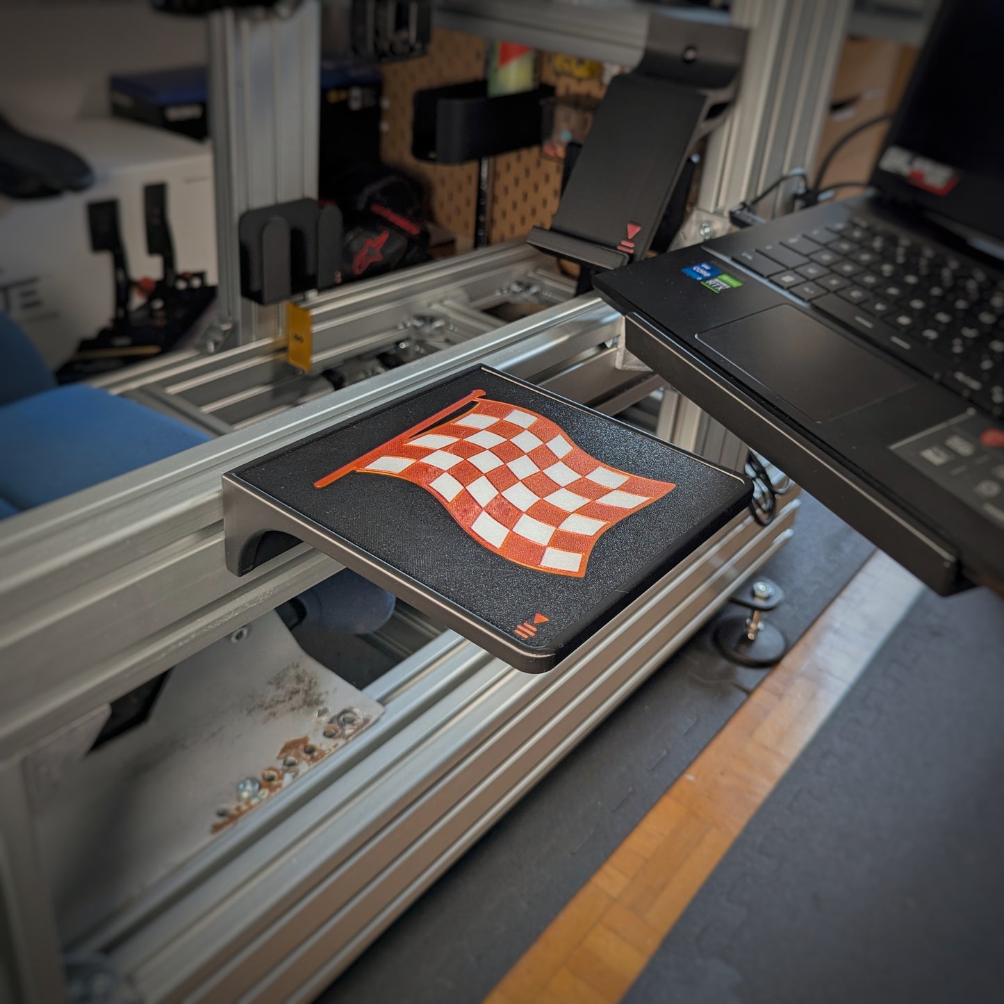 Supporto Mouse per Cockpit Simracing in Profilo di Alluminio