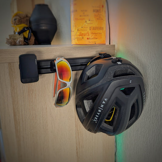 Modulaire fietsopbergset – Wandrail + 3 houders