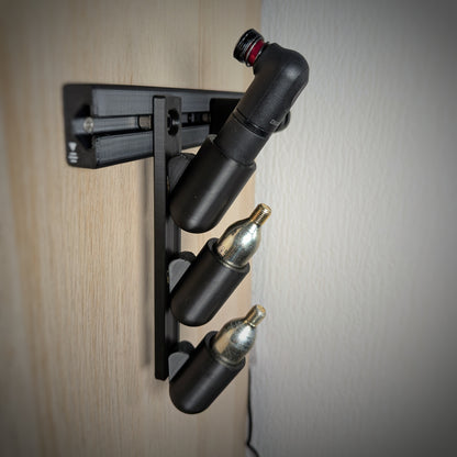 Modulaire fietsopbergset – Wandrail + 3 houders