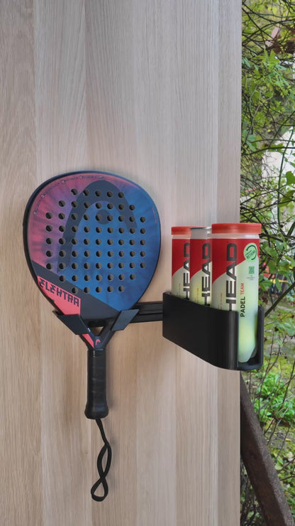 Starter Kit Padel Storage | Modular Bar + Racket Holder + Ball Tripack
